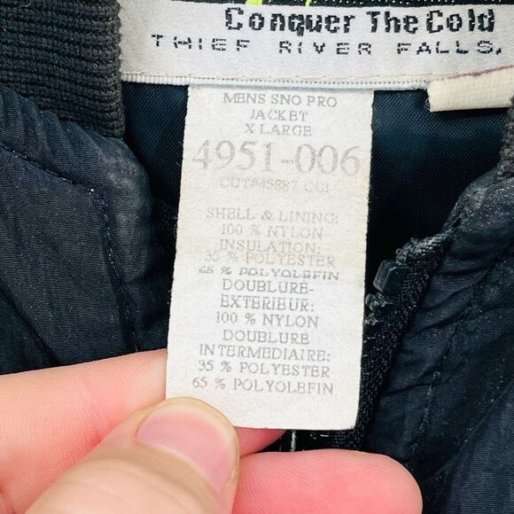 Arctic Cat Mens Black Conquer The World Full Zip Sno Pro Jacket Size X-Large - Picture 6 of 9